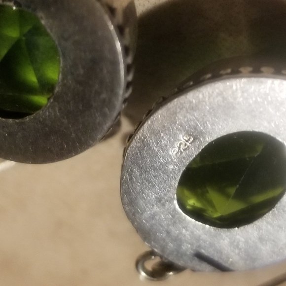 PERIDOT DANGLES IN .925 - Picture 7 of 7